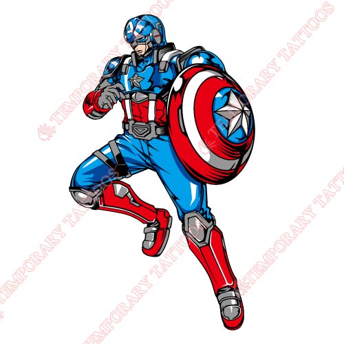 Captain America Customize Temporary Tattoos Stickers NO.67